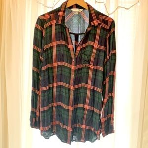 OLD NAVY plaid button down